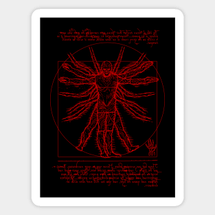 Vitruvian 001 Red Magnet